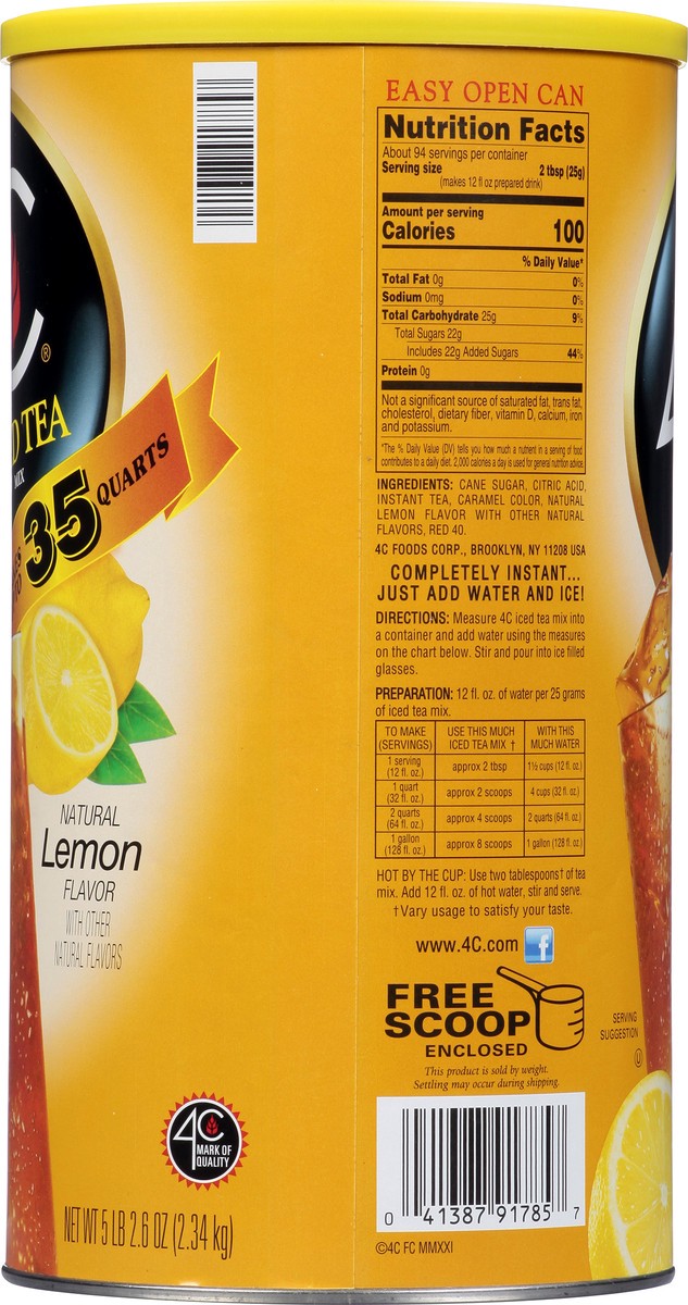 slide 7 of 9, 4C lemon iced tea mix, 82.6 oz