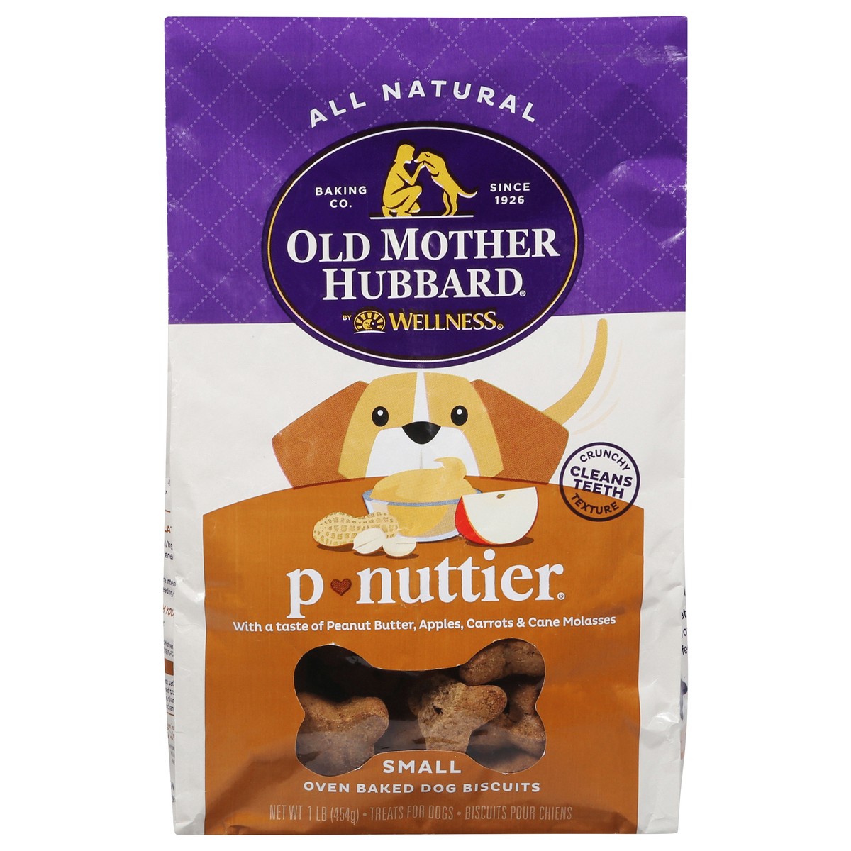 slide 1 of 4, Old Mother Hubbard P Nuttier Oven Baked Small Dog Biscuits Mini 1 lb, 1 ct