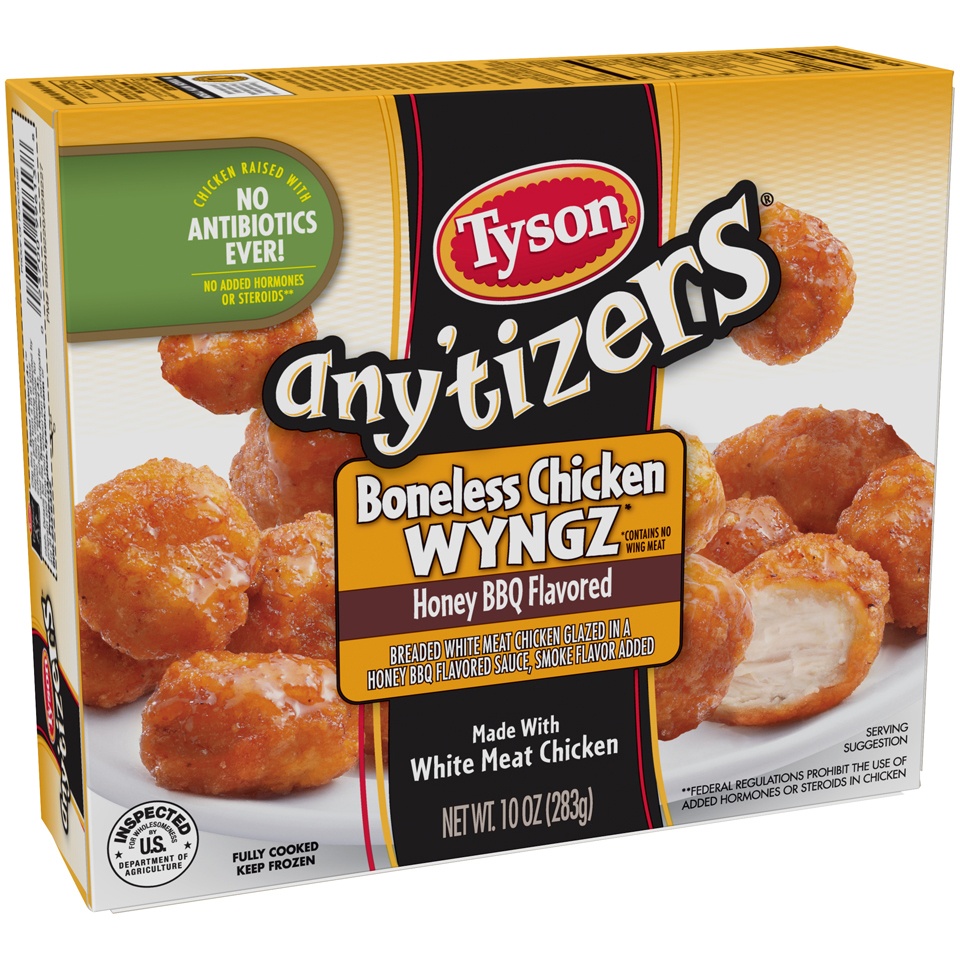 Tyson Anytizers Honey Bbq Boneless Chicken Wyngz 10 Oz Shipt