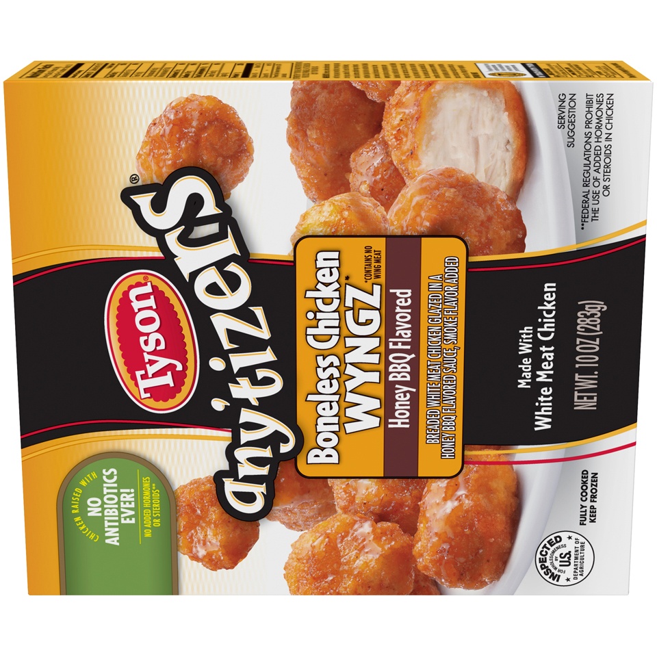 Tyson Anytizers Honey Bbq Boneless Chicken Wyngz 10 Oz Shipt