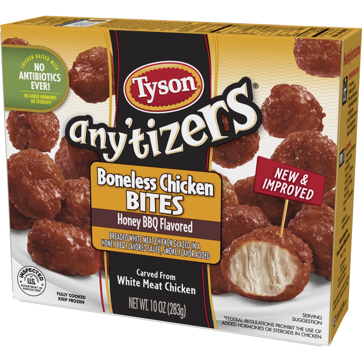 slide 7 of 11, TYSON ANYTIZERS Tyson Any'tizers Honey BBQ Boneless Chicken Bites, 10 oz. (Frozen), 283.50 g