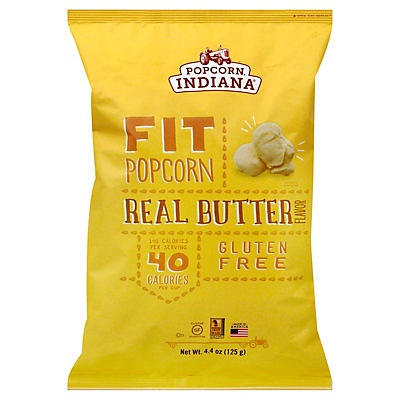 slide 1 of 1, Popcorn, Indiana Fit Real Butter Popcorn, 4.4 oz