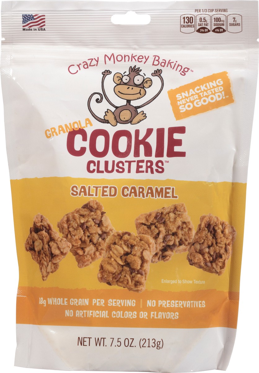 slide 5 of 13, Crazy Monkey Baking Granola Salted Caramel Cookie Clusters 7.5 oz, 7.5 oz