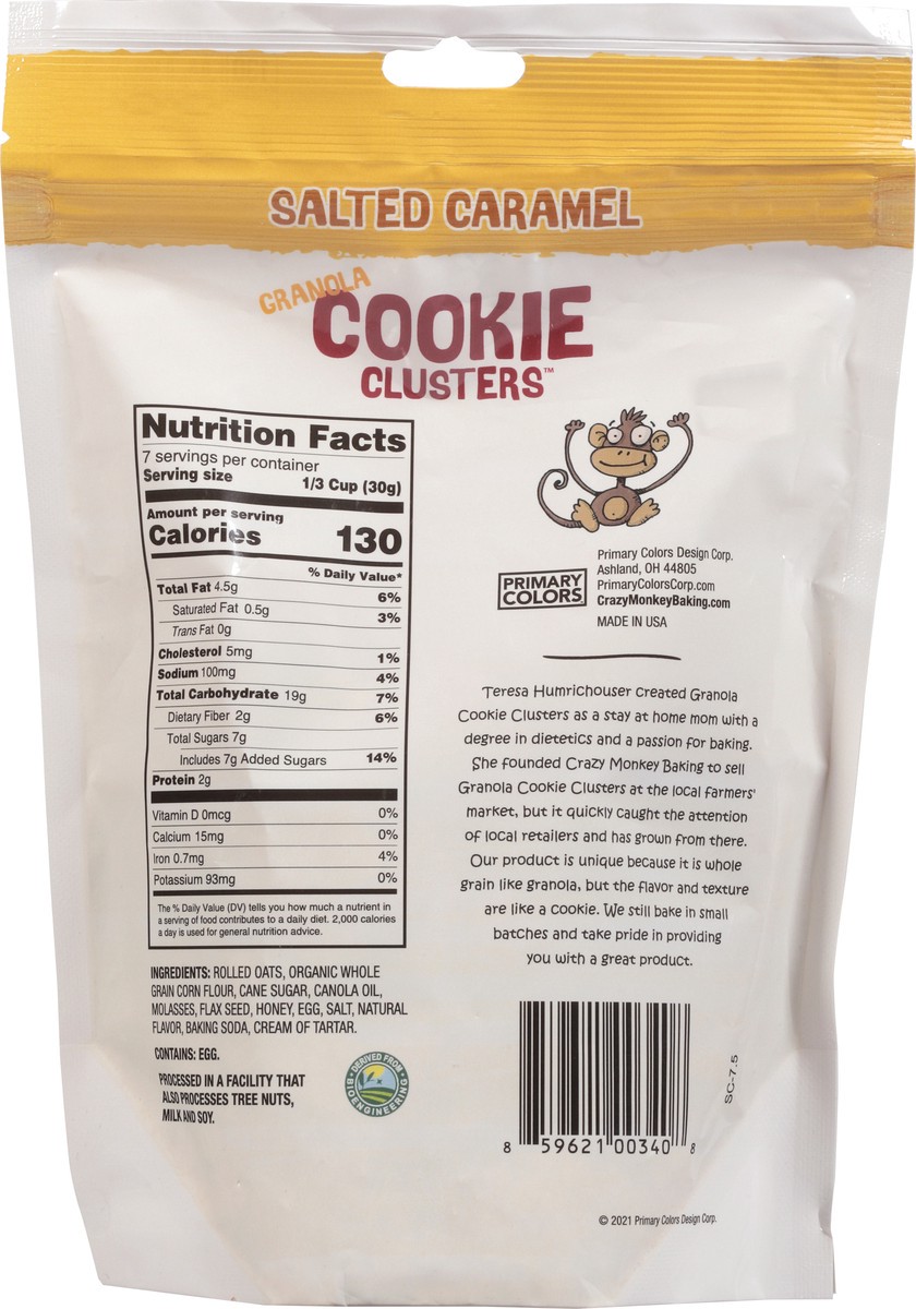 slide 11 of 13, Crazy Monkey Baking Granola Salted Caramel Cookie Clusters 7.5 oz, 7.5 oz