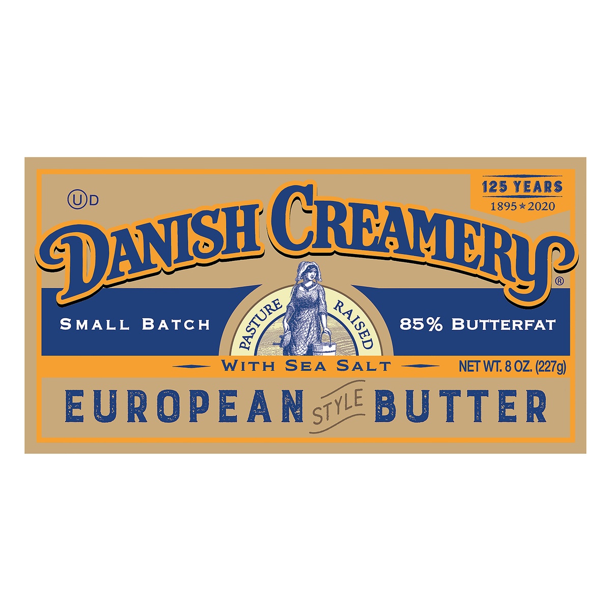 slide 1 of 1, Danish Creamery European Style Butter with Sea Salt 8 oz. Box, 8 oz