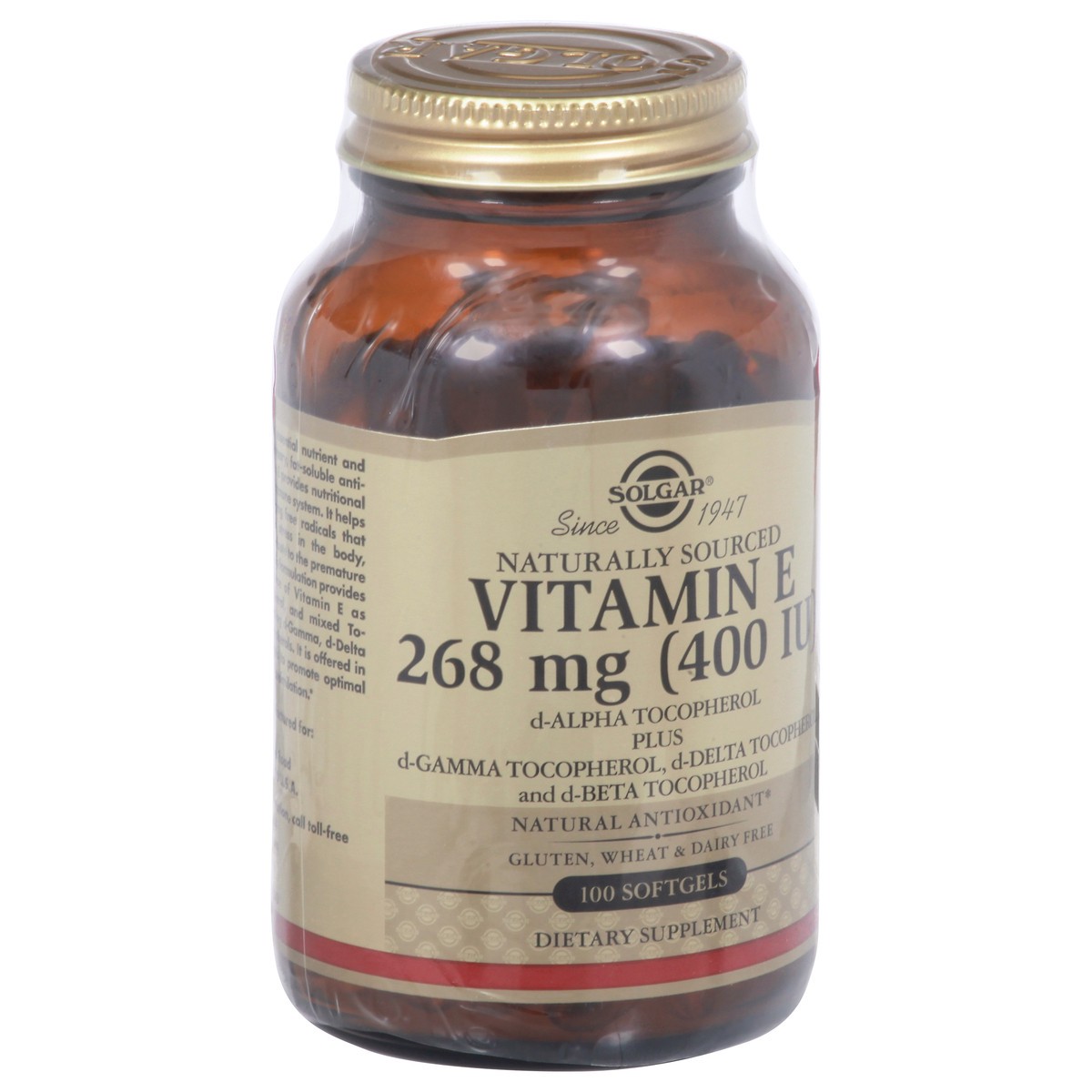 slide 8 of 13, Solgar 268 mg Vitamin E 100 Softgels, 100 ct