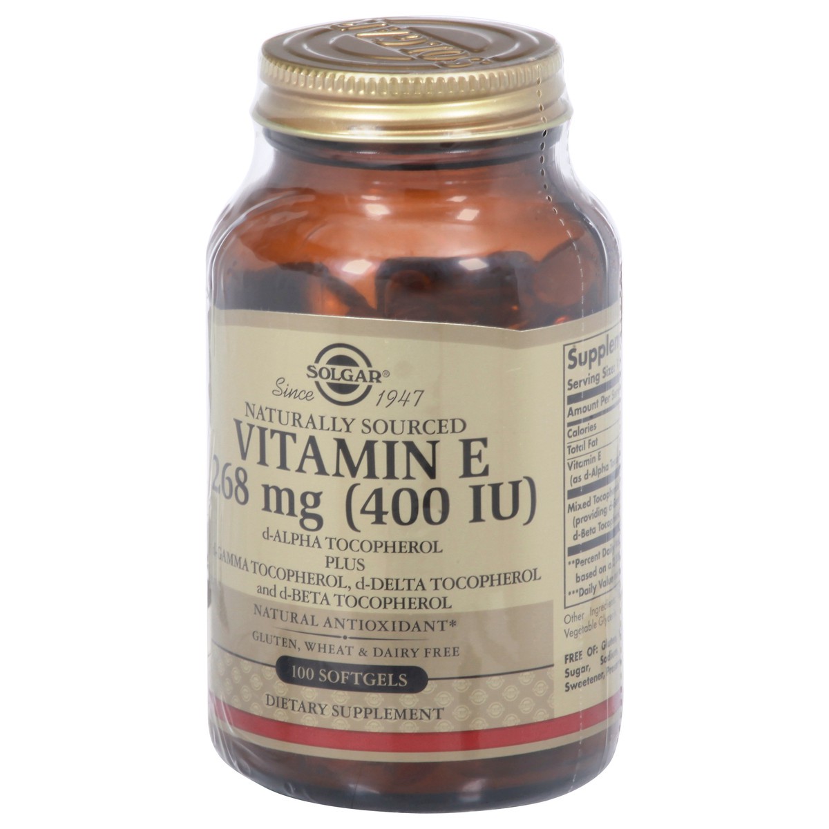 slide 11 of 13, Solgar 268 mg Vitamin E 100 Softgels, 100 ct