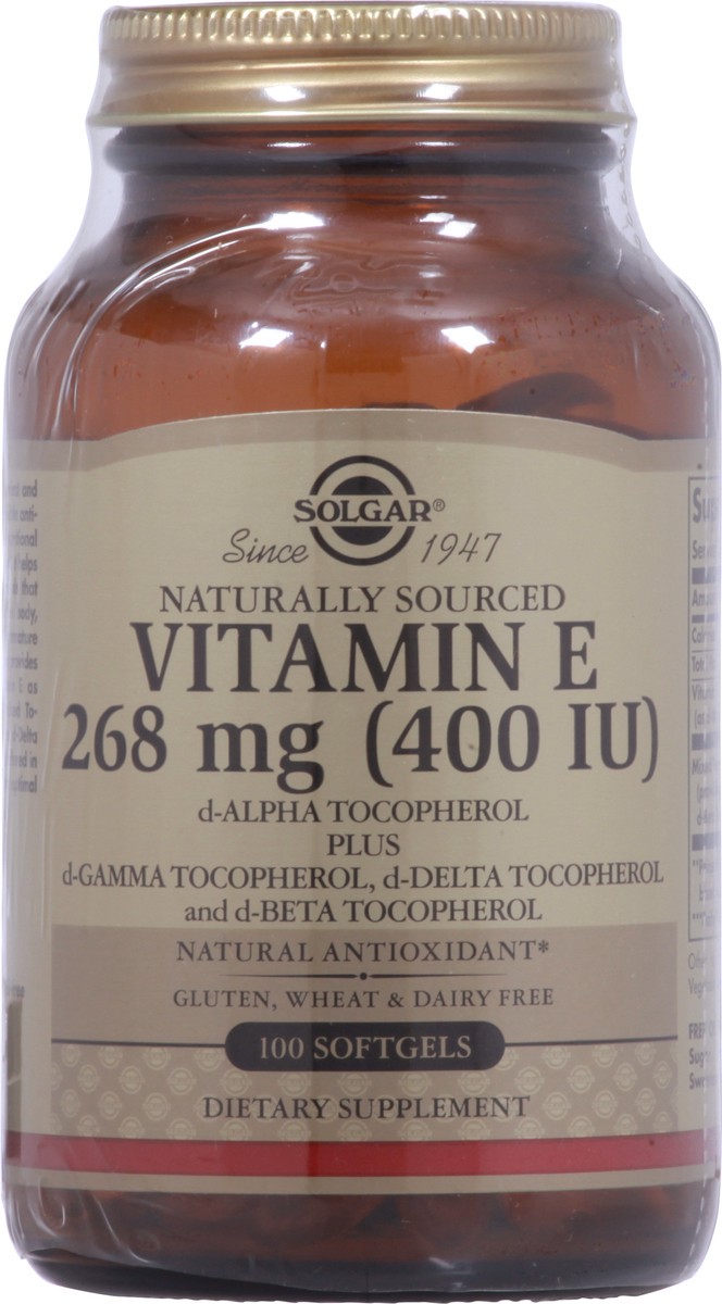 slide 6 of 13, Solgar 268 mg Vitamin E 100 Softgels, 100 ct