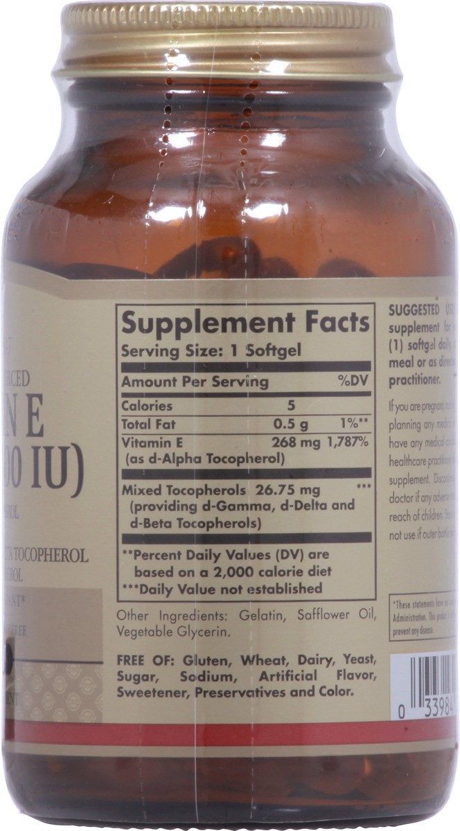 slide 7 of 13, Solgar 268 mg Vitamin E 100 Softgels, 100 ct