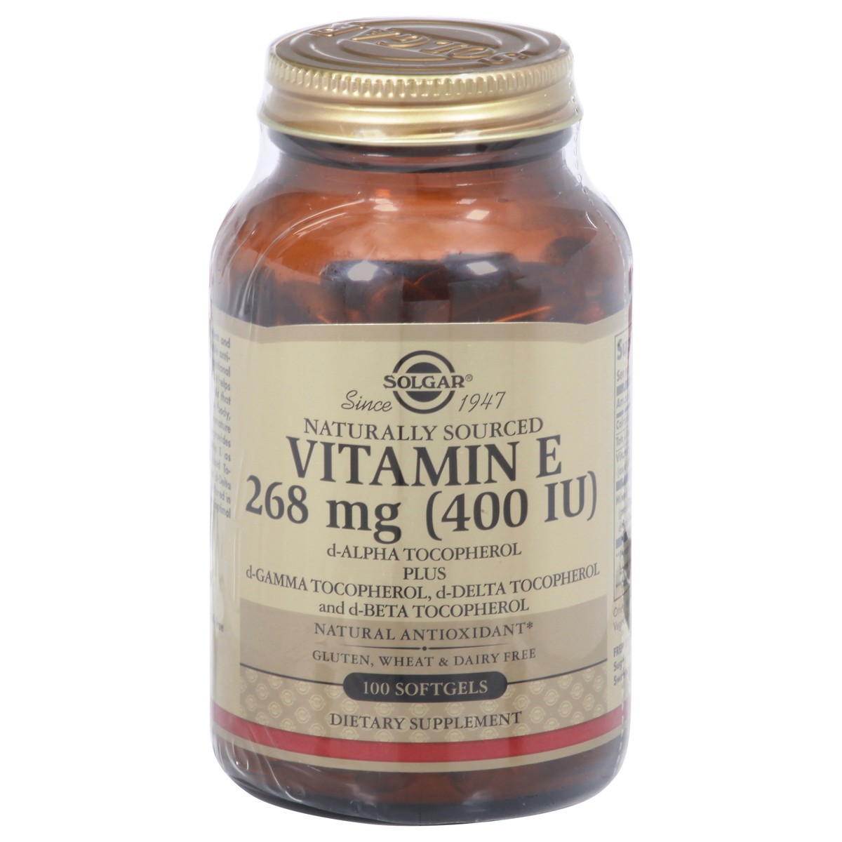 slide 1 of 13, Solgar 268 mg Vitamin E 100 Softgels, 100 ct