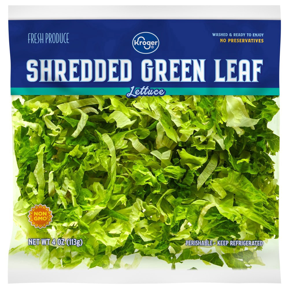 slide 2 of 2, Kroger Shredded Green Leaf Lettuce, 4 oz