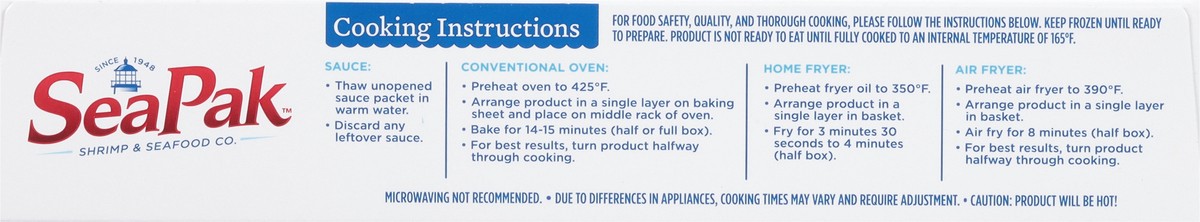 slide 5 of 9, SeaPak Parmesan Shrimp Jumbo Family Size 16 oz, 16 oz