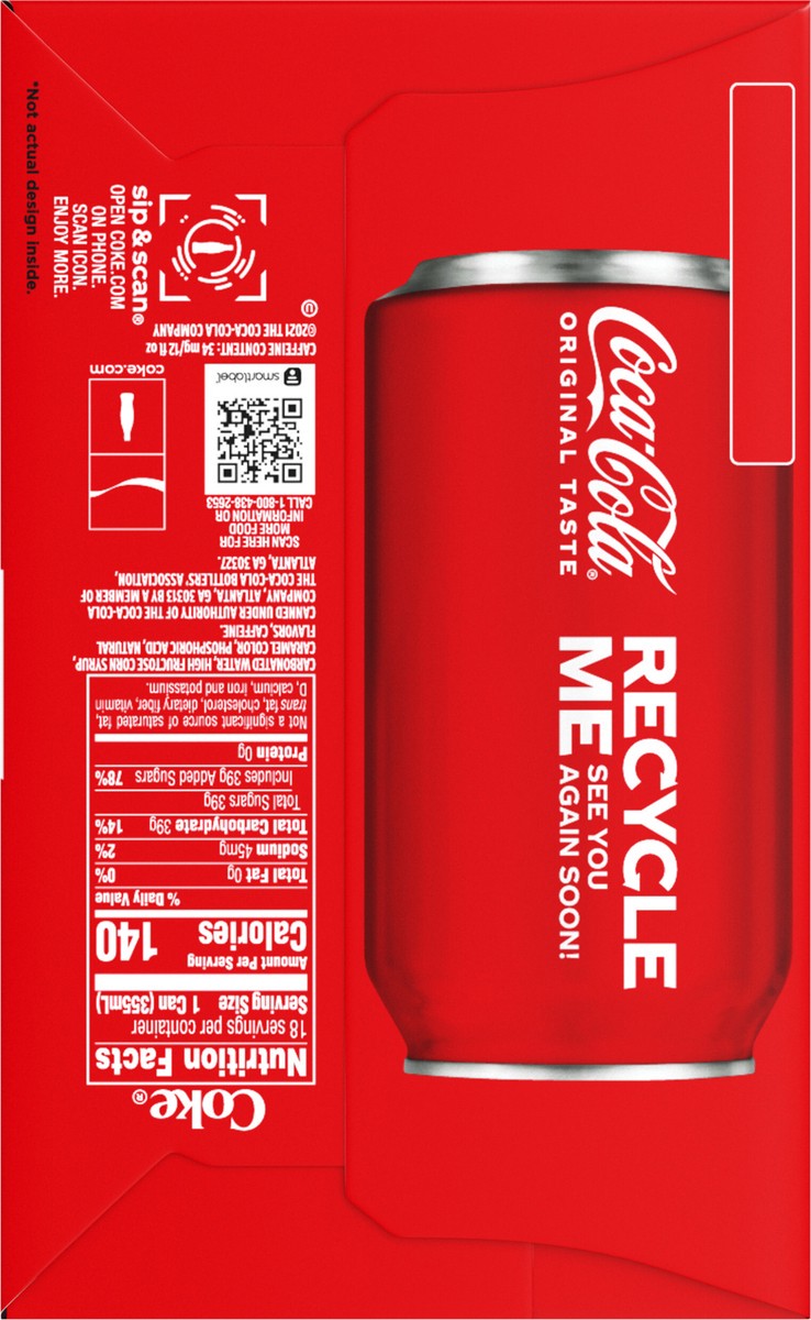 slide 5 of 9, Coca-Cola Cans- 18 ct, 18 ct