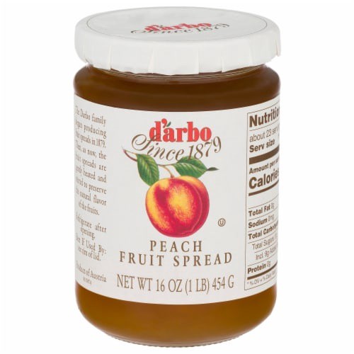 slide 1 of 1, d'Arbo Peach Fruit Spread 16 oz, 16 oz