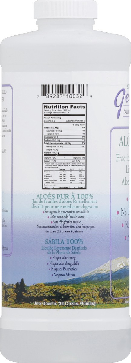 slide 3 of 4, George's Aloe, Aloe Vera Distillate-drinkable, 32 oz