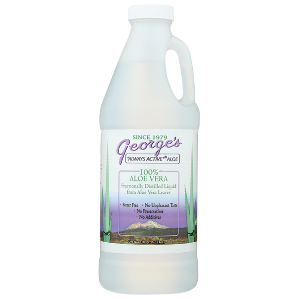 slide 1 of 4, George's Aloe, Aloe Vera Distillate-drinkable, 32 oz