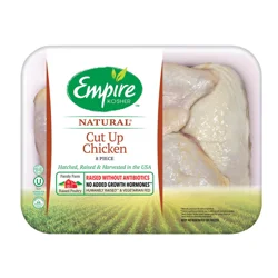 Empire Kosher Whole Cut Up Chicken, 8 Pieces