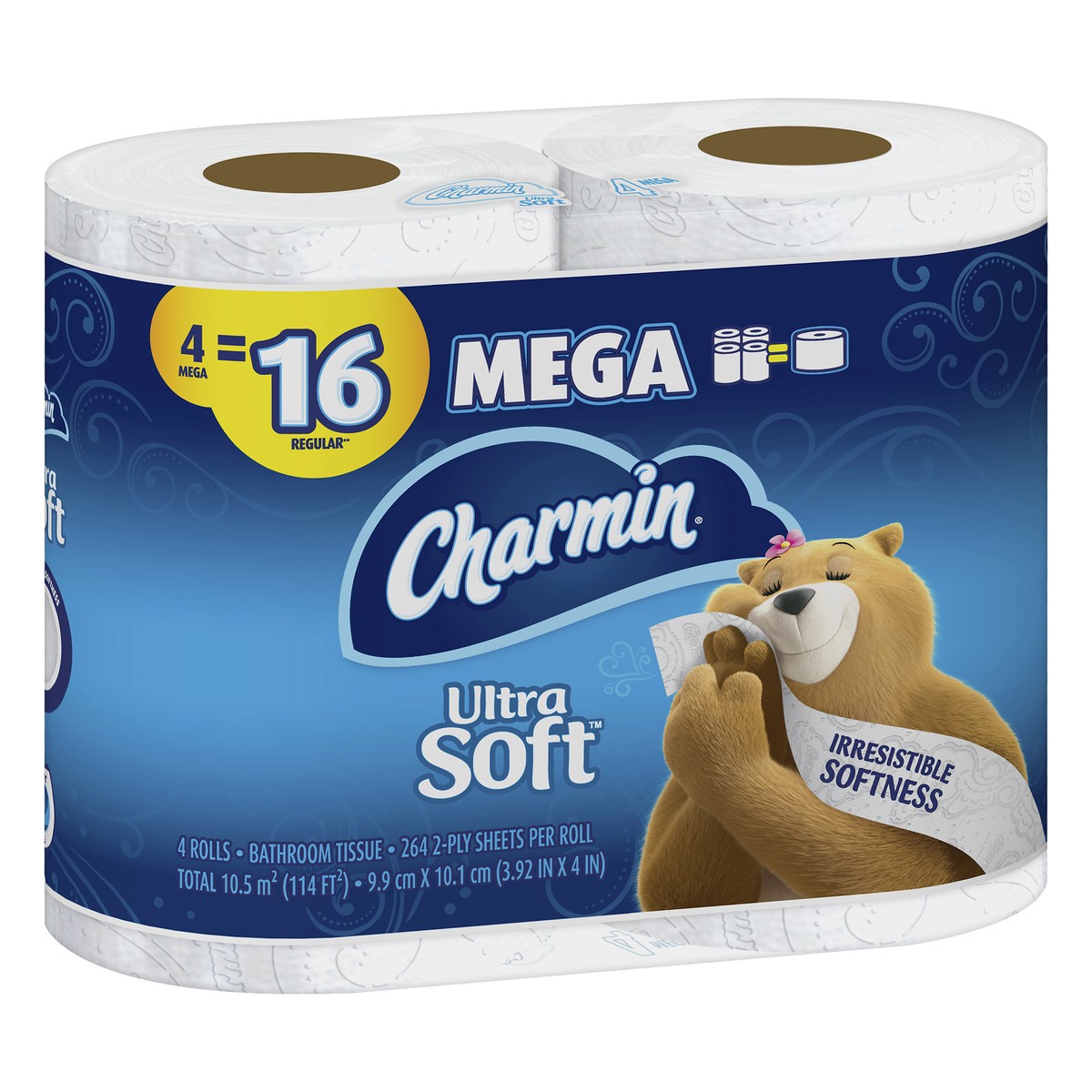 slide 3 of 5, Charmin Ultra Soft Toilet Paper Mega Rolls, 4 ct