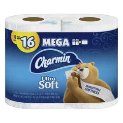 Charmin Ultra Soft Toilet Paper Mega Rolls