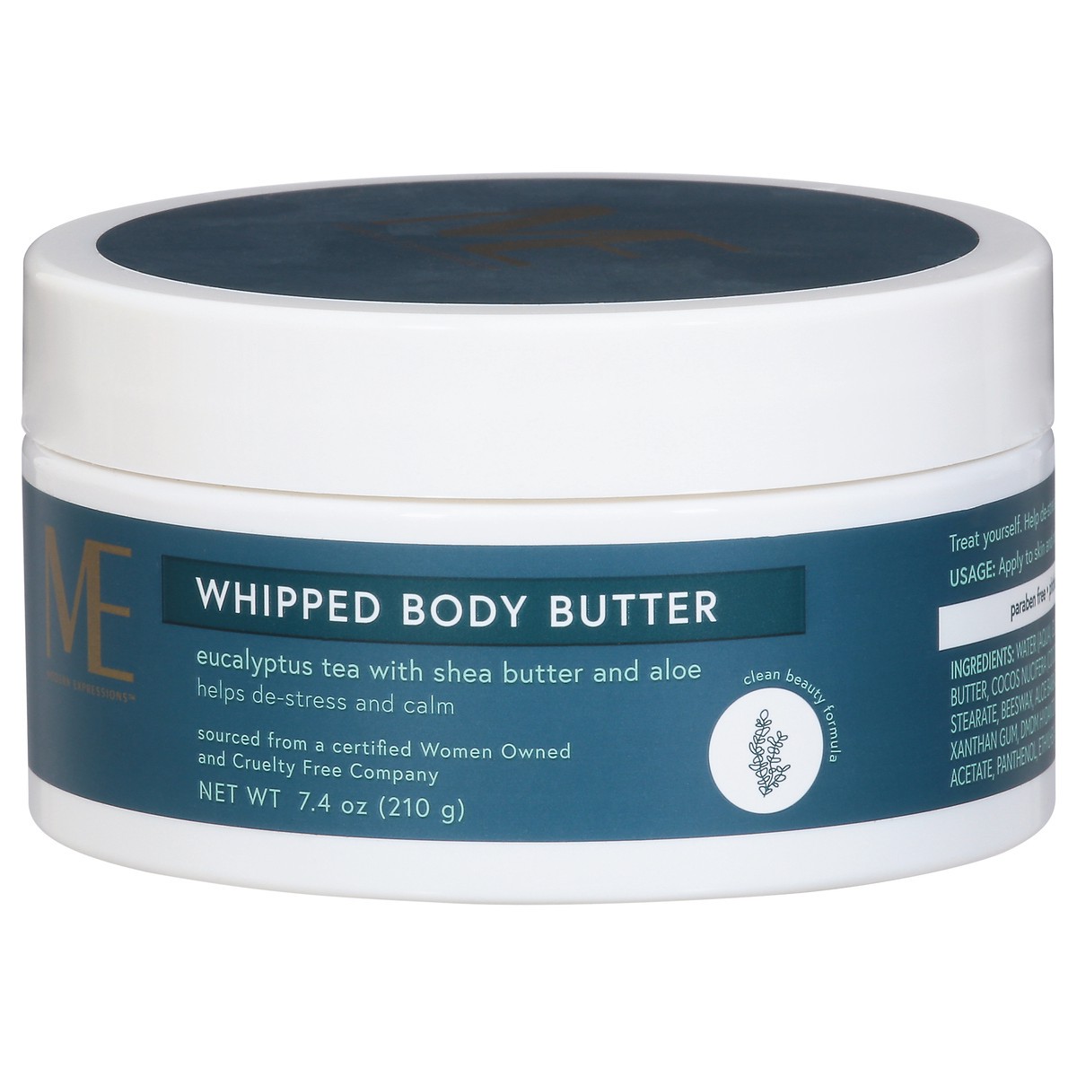 slide 11 of 12, Modern Expressions Whipped Body Butter Eucalyptus Tea with Shea Butter and Aloe 7.4 oz, 7.4 oz