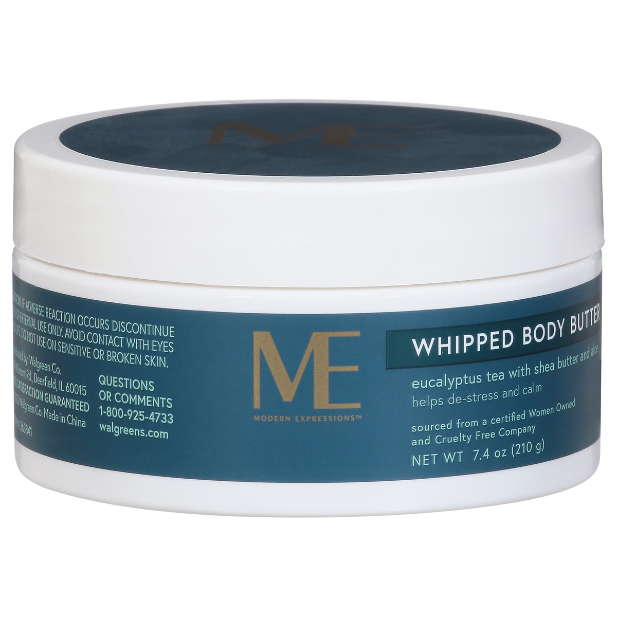 slide 2 of 12, Modern Expressions Whipped Body Butter Eucalyptus Tea with Shea Butter and Aloe 7.4 oz, 7.4 oz