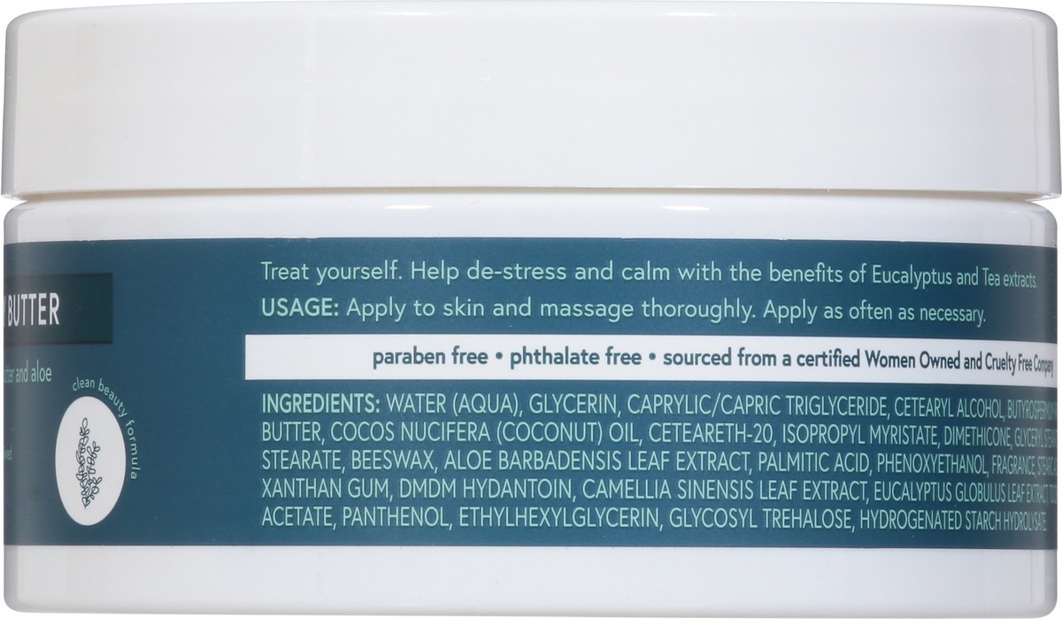 slide 4 of 12, Modern Expressions Whipped Body Butter Eucalyptus Tea with Shea Butter and Aloe 7.4 oz, 7.4 oz