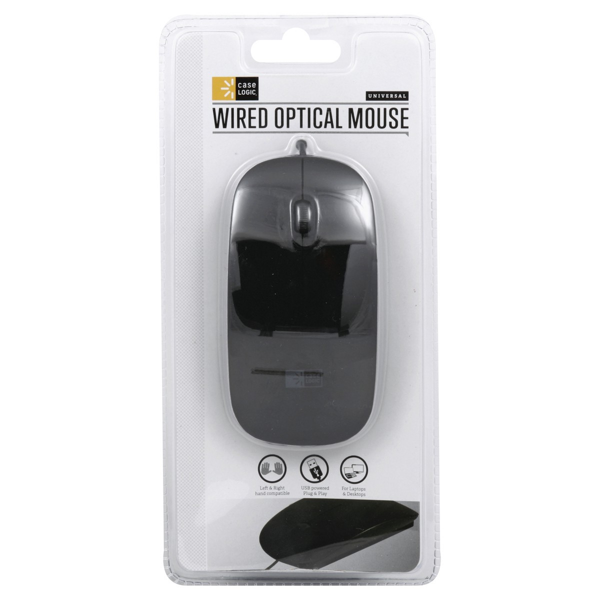 slide 2 of 3, Case Logic Wired Mouse Black, 1 ct