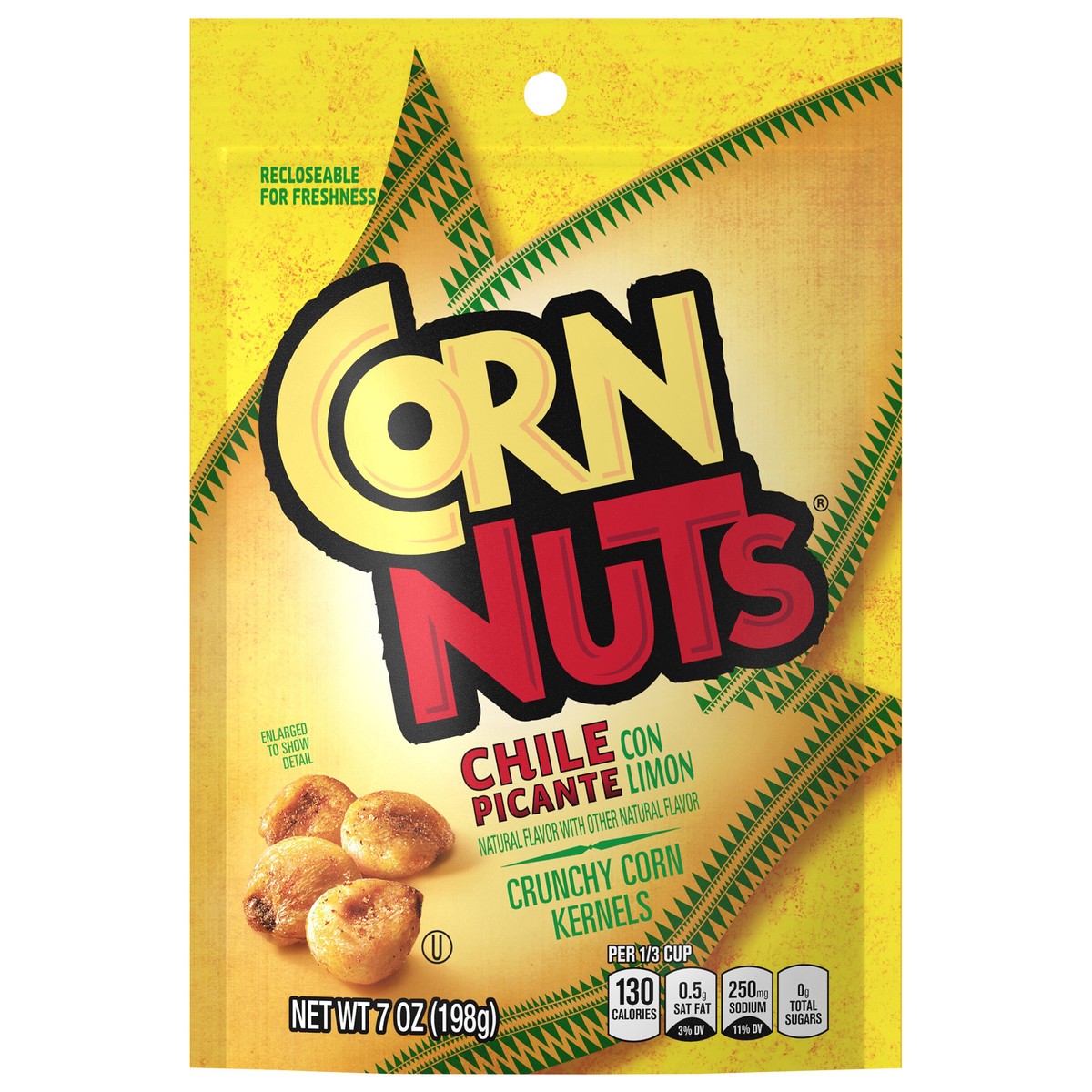 slide 1 of 1, Corn Nuts Chile Picante con Limon Crunchy Corn Kernels, 7 oz Bag, 7 oz