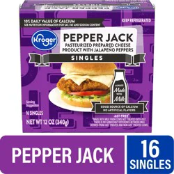 Kroger Pepper Jack Cheese Singles