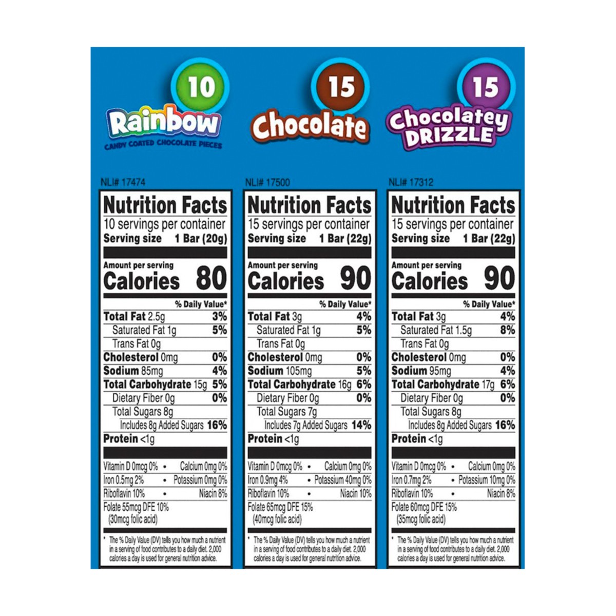 slide 8 of 10, Rice Krispies Treats Marshmallow Snack Bars, Kids Snacks, Lunch Snacks, Variety Pack, 30.3oz Box, 40 Bars, 30.3 oz
