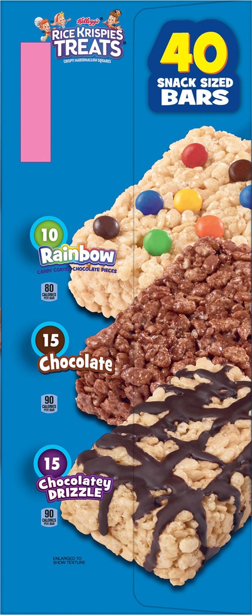 slide 2 of 10, Rice Krispies Treats Marshmallow Snack Bars, Kids Snacks, Lunch Snacks, Variety Pack, 30.3oz Box, 40 Bars, 30.3 oz