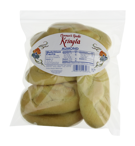 slide 1 of 1, Norman's Nordic Kringla - Almond, 7 oz