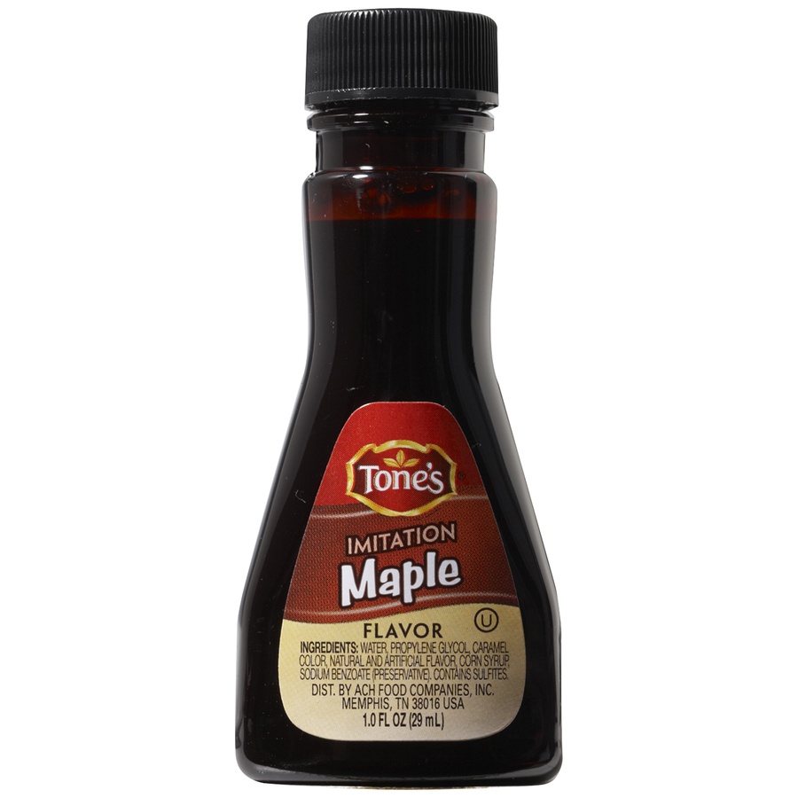 slide 1 of 2, Tone's Imitation Maple Flavor, 1 fl oz