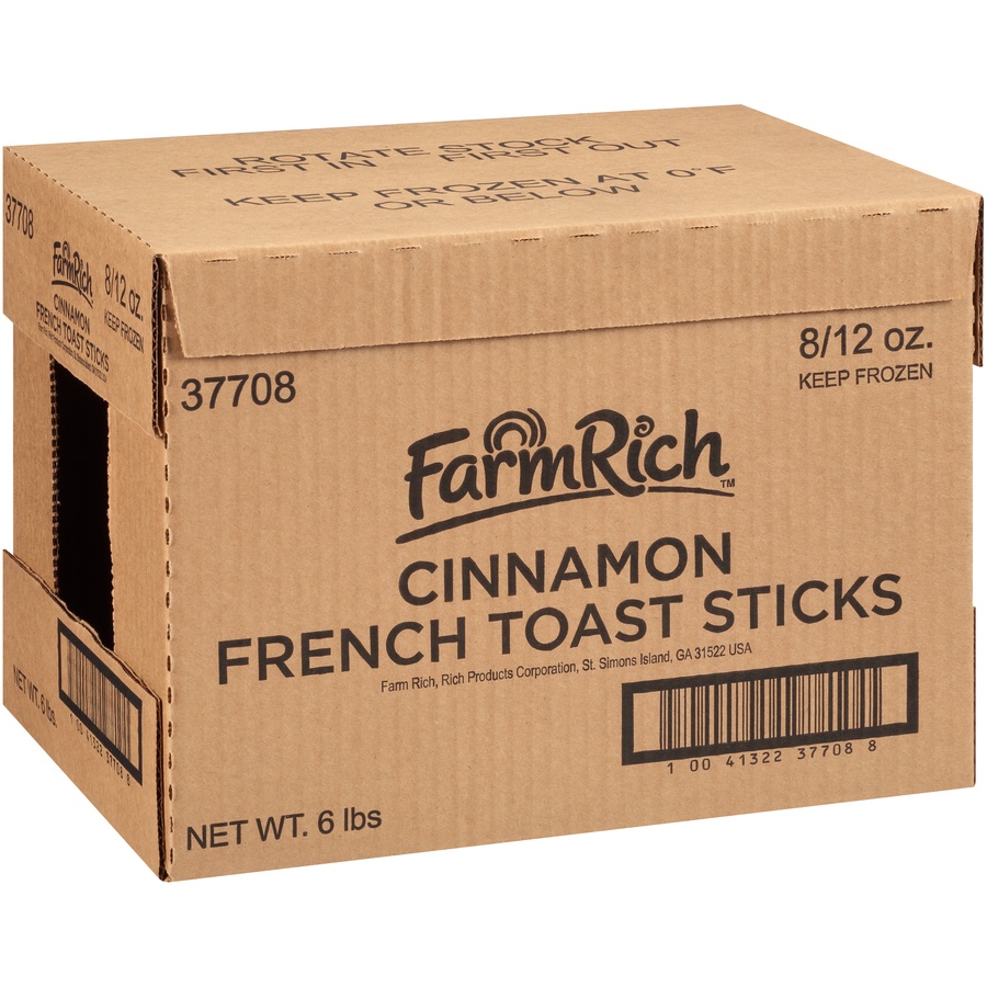 slide 2 of 8, Farm Rich Cinnamon French Toast Sticks, 12 oz