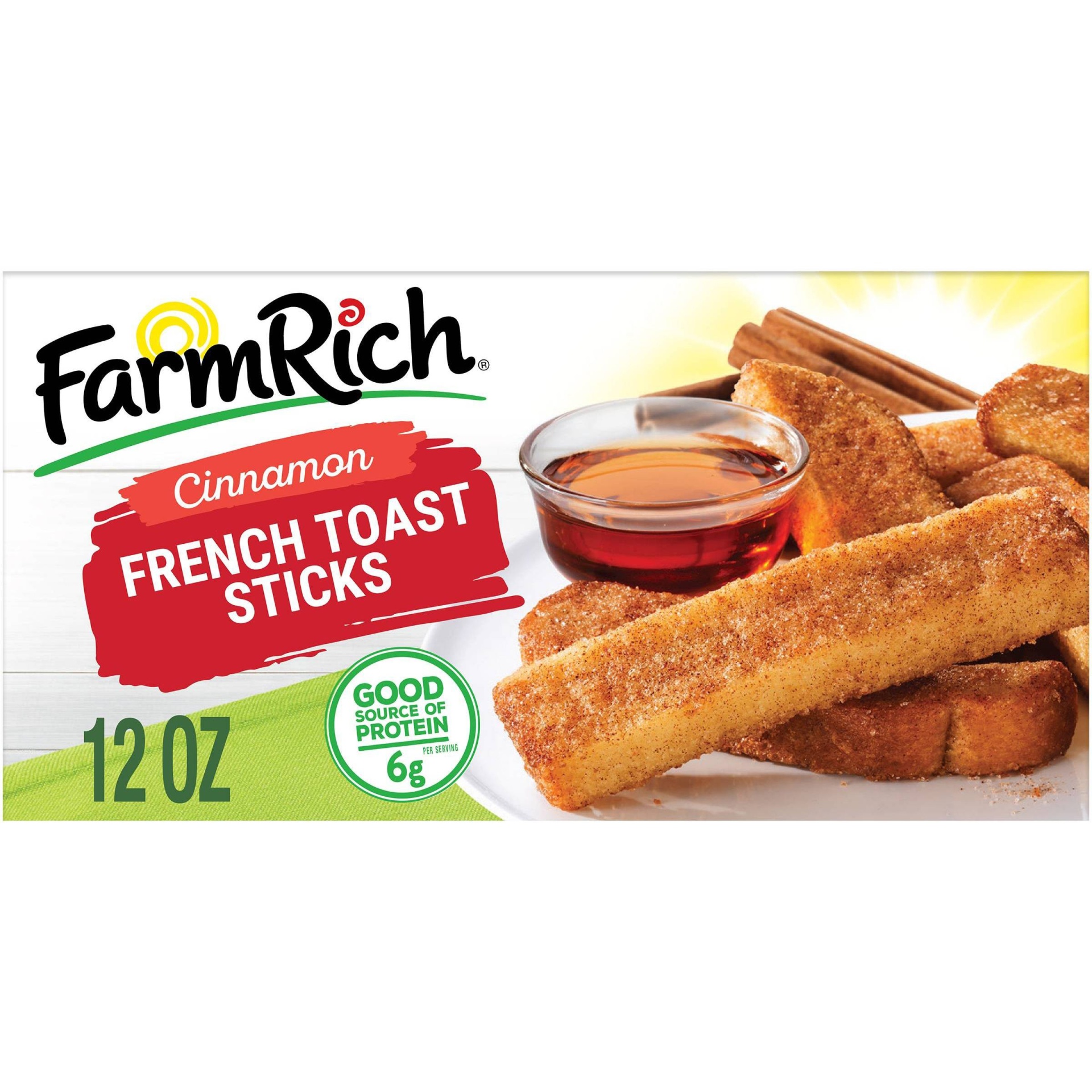 slide 1 of 8, Farm Rich Cinnamon French Toast Sticks, 12 oz