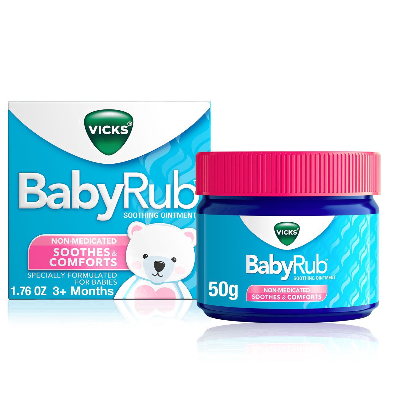 slide 15 of 78, Vicks BabyRub, Chest Rub Ointment with Soothing Aloe, Eucalyptus, Lavender, and Rosemary, from The Makers of VapoRub, 1.76 oz, 1.76 oz
