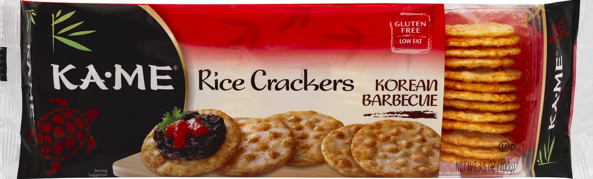 slide 5 of 5, KA-ME Korean Barbecue Rice Crackers, 3.5 oz