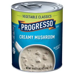 Progresso Vegetable Classics, Creamy Mushroom Canned Soup, Gluten Free, 18 oz.