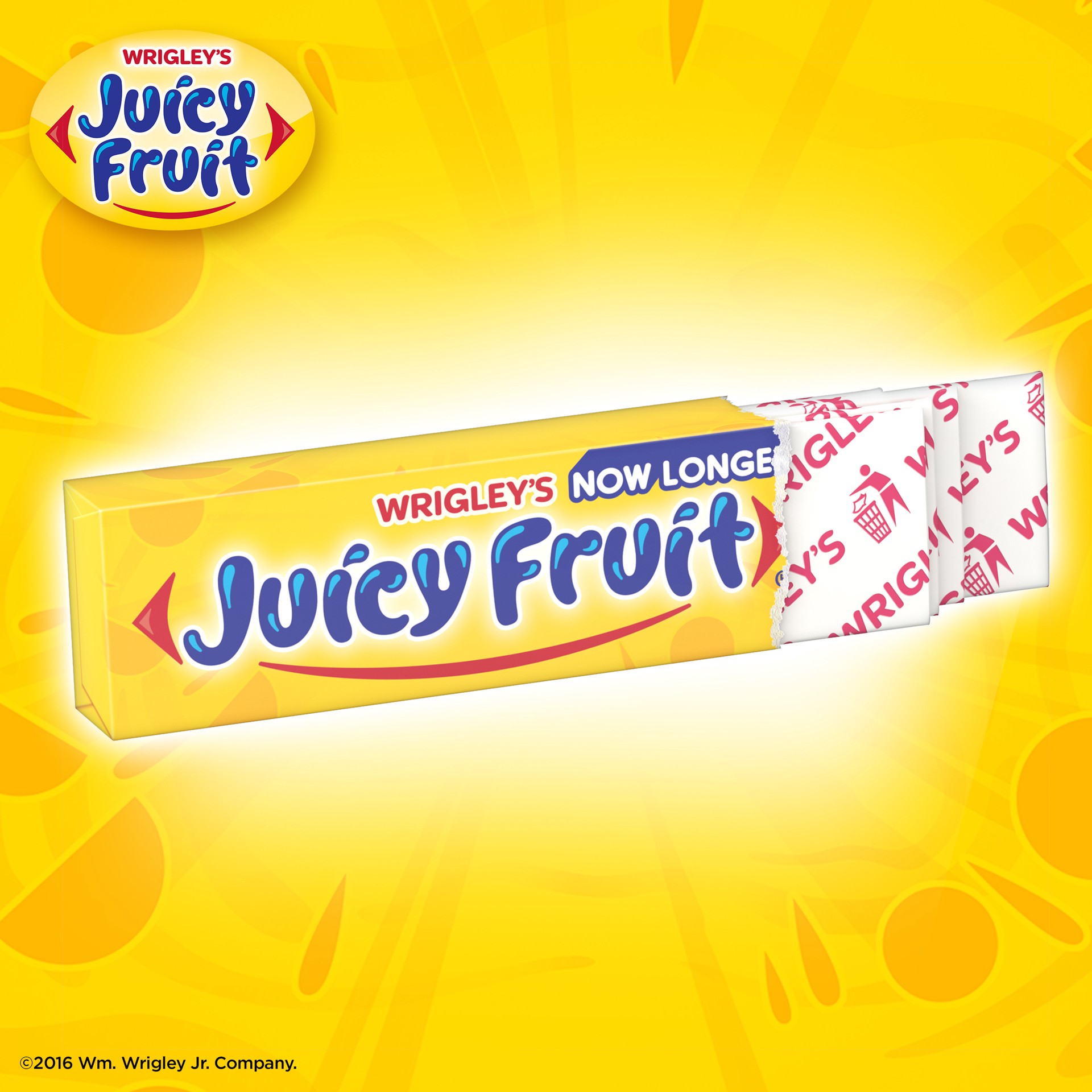 slide 6 of 6, JUICY FRUIT Original Bubble Gum, 5 Stick (Pack of 4), 20 pc