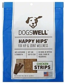 slide 1 of 1, Dogswell Happy Hips Chicken Strips Treats, 5 oz