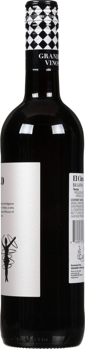 slide 4 of 9, Grande Vinos Merlot, El Circo, 750 ml