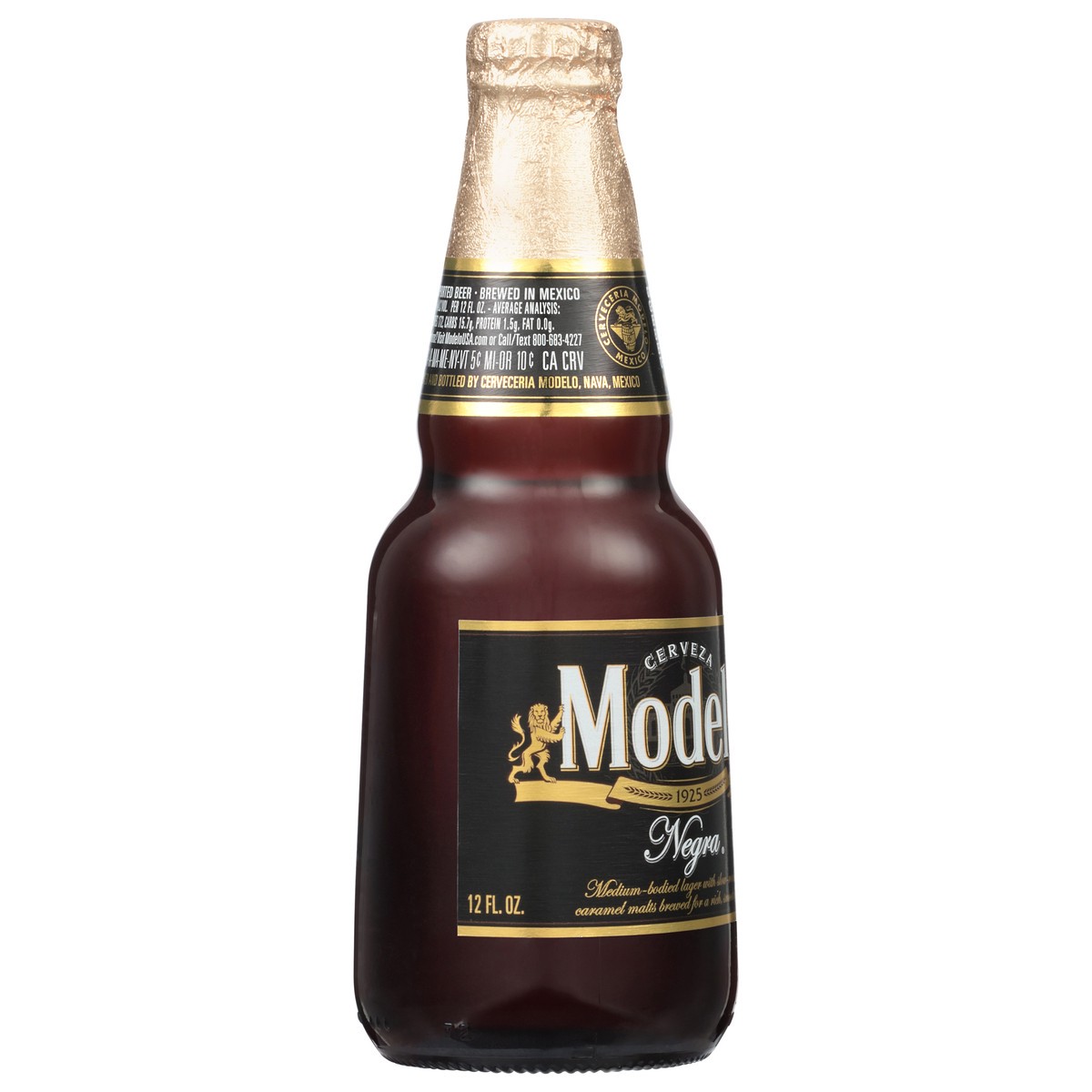 slide 5 of 10, Modelo Negra Amber Lager Mexican Import Beer, 12 fl oz Bottle, 5.4% ABV, 12 fl oz