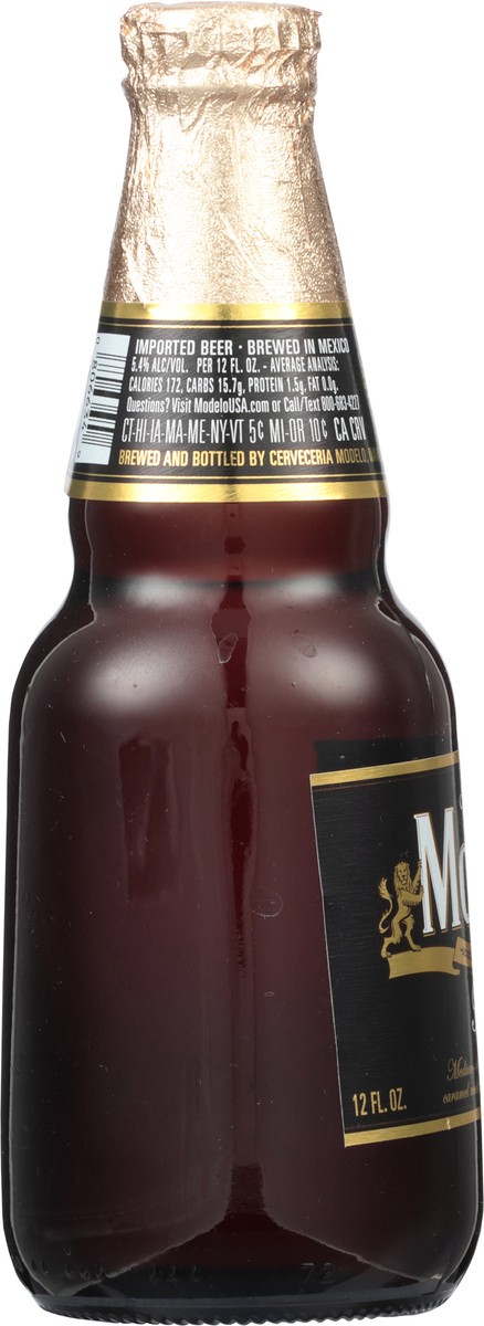 slide 4 of 10, Modelo Negra Amber Lager Mexican Import Beer, 12 fl oz Bottle, 5.4% ABV, 12 fl oz