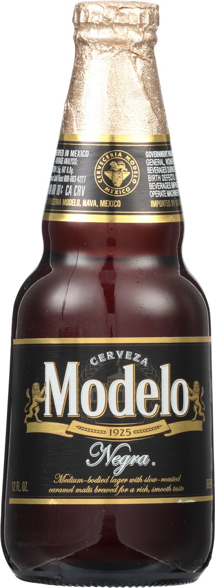 slide 2 of 10, Modelo Negra Amber Lager Mexican Import Beer, 12 fl oz Bottle, 5.4% ABV, 12 fl oz