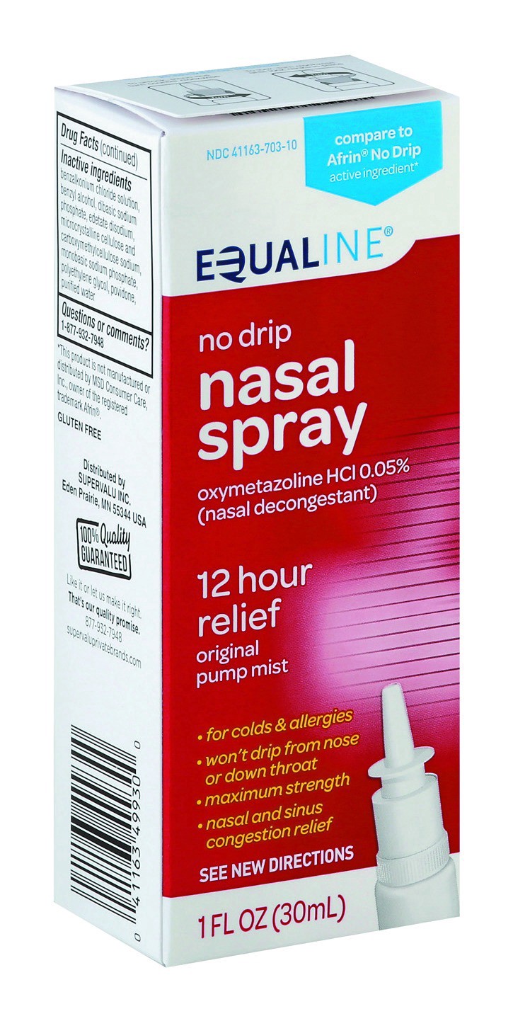 slide 1 of 1, Equaline No Drip Nasal Spray, 1 oz