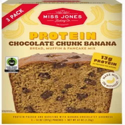 Miss Jones Baking Banana Bread & Muffin Mix Choc Chunk 14 oz
