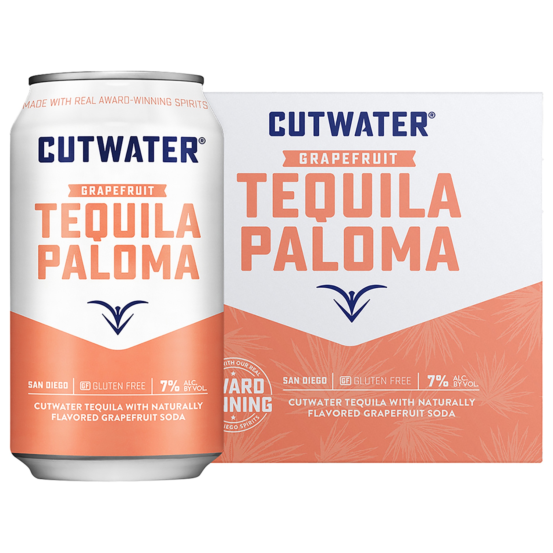 slide 1 of 2, Cutwater Spirits Cutwater Grapefruit Tequila Paloma Cocktail, 4 ct; 12 oz