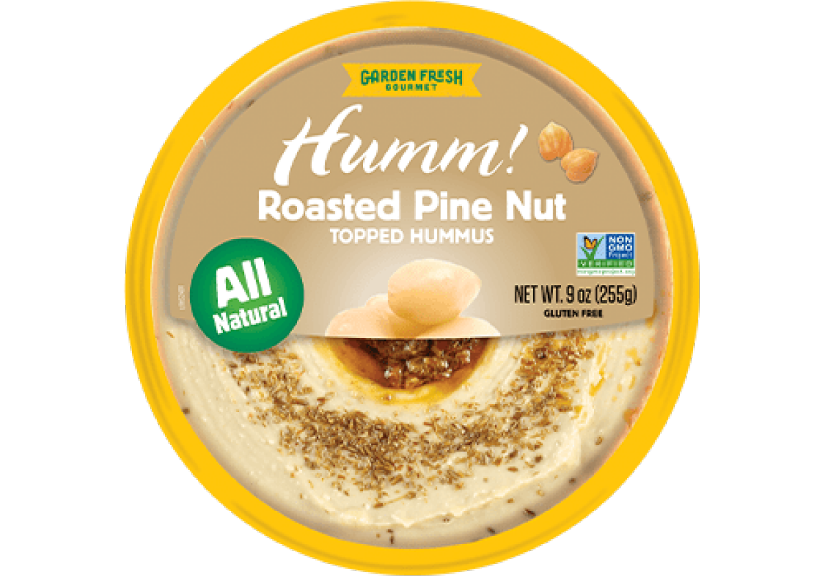 slide 1 of 1, Garden Fresh Humm! Roasted Pine Nut Hummus, 9 oz, 9 oz