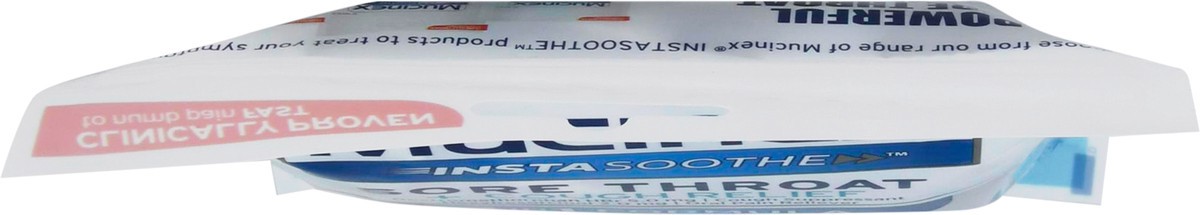 slide 6 of 9, Mucinex InstaSoothe Sore Throat + Cough Relief Alpine Herbs & Mint Flavor Medicated Drops 40 ea, 40 ct