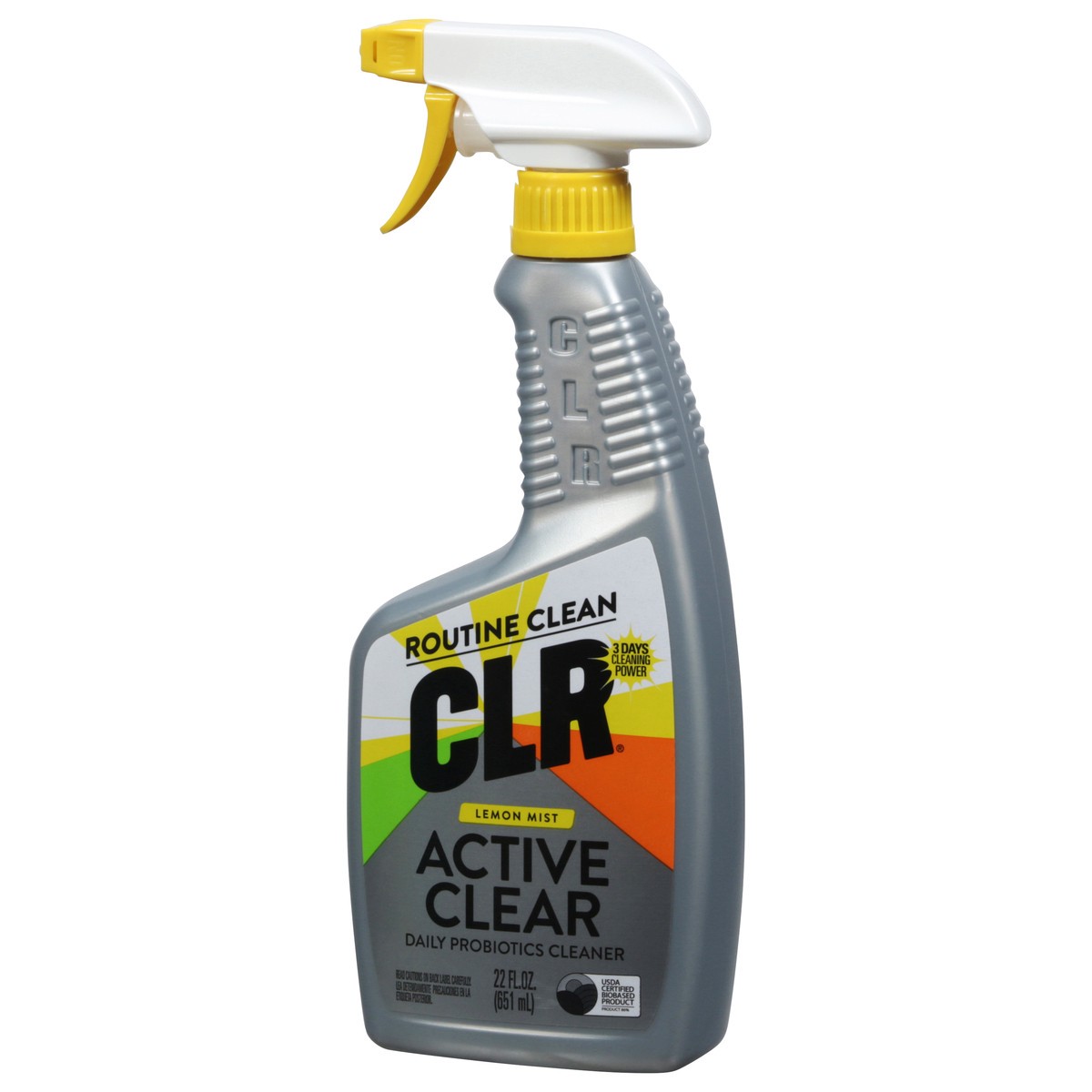 slide 7 of 10, CLR Active Clear Lemon Mist, Daily Probiotics Cleaner, 22 fl oz